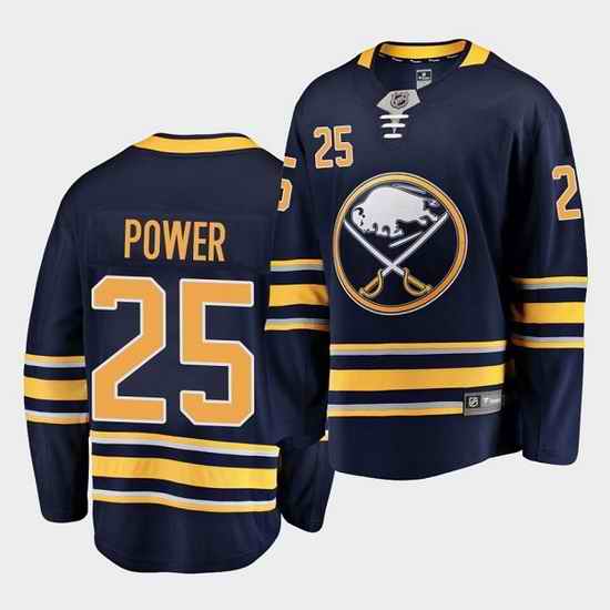 Men Buffalo Sabres #25 Owen Power Navy Stitched jersey->buffalo sabres->NHL Jersey