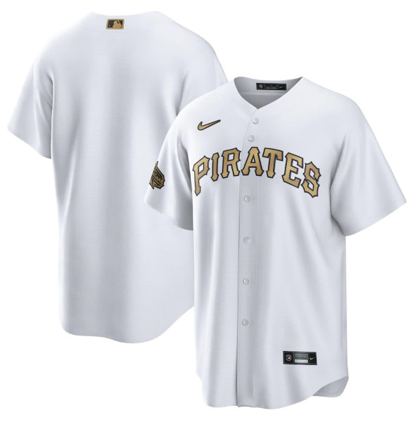 Men's Pittsburgh Pirates Blank White 2022 All-Star Cool Base Stitched Baseball Jersey->pittsburgh pirates->MLB Jersey