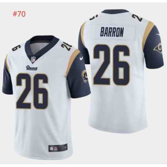 Men Nike Los Angeles Rams Alex Barron White Vapor Untouchable Limited Jersey->san francisco 49ers->NFL Jersey