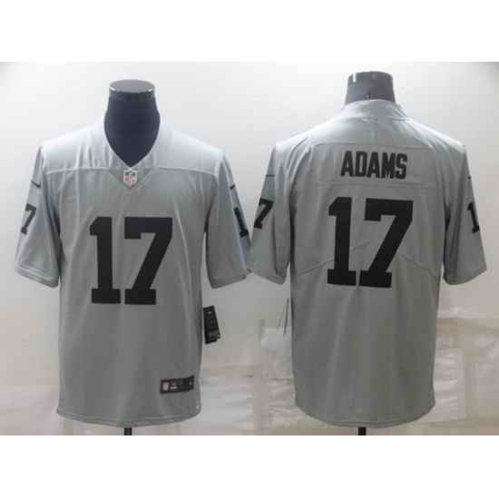 Men's Las Vegas Raiders #17 Davante Adams Grey Limited Stitched Jersey->las vegas raiders->NFL Jersey