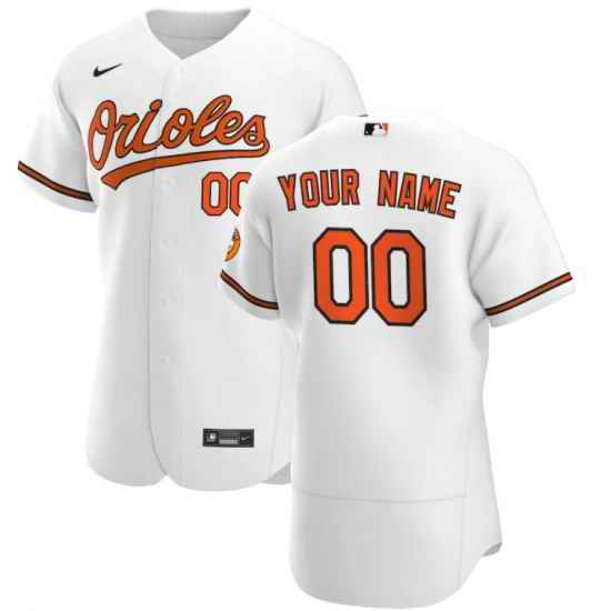 Men Women Youth Toddler Baltimore Orioles White Custom Nike MLB Flex Base Jersey->customized mlb jersey->Custom Jersey