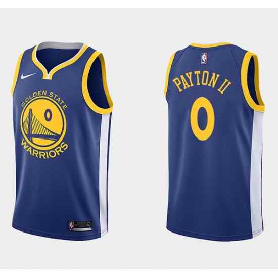 Men Golden State Warriors #0 Gary Payton II Blue Stitched Basketball Jersey->golden state warriors->NBA Jersey