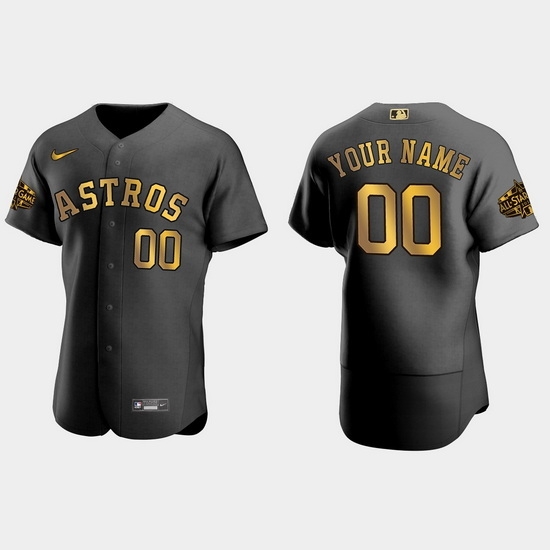Men Women Youth Houston Astros Custom 2022 Mlb All Star Game Authentic Black Men Jersey->customized mlb jersey->Custom Jersey