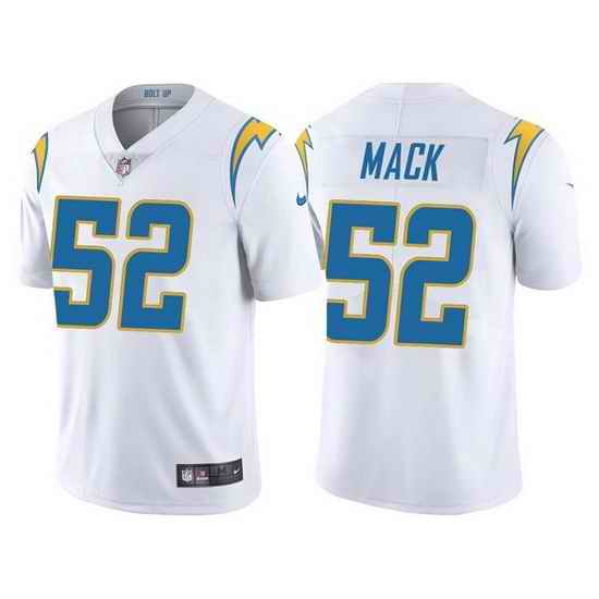 Men Los Angeles Chargers #52 Khalil Mack White Vapor Untouchable Limited Stitched jersey