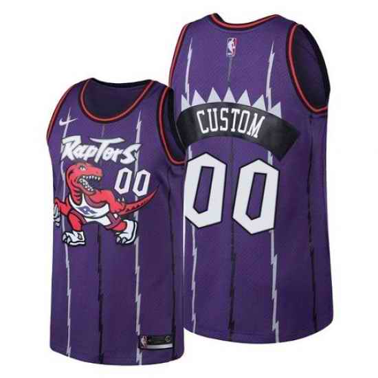 Men Women Youth Toddler Toronto Raptors Purple Custom Nike NBA Stitched Jersey->customized nba jersey->Custom Jersey