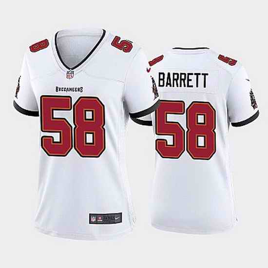 Women Nike Tampa Bay Buccaneers #58 Shaquil Barrett White Vapor Limited Jersey->women nfl jersey->Women Jersey