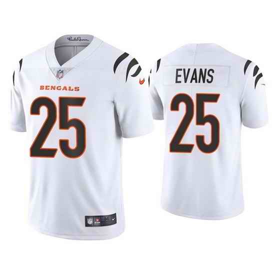 Youth Cincinnati Bengals #25 Chris Evans White Vapor Untouchable Limited Stitched Jersey->youth nfl jersey->Youth Jersey