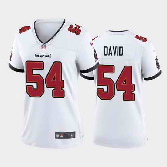 Women Nike Tampa Bay Buccaneers #54 Lavonte David White Vapor Limited Jersey->women nfl jersey->Women Jersey