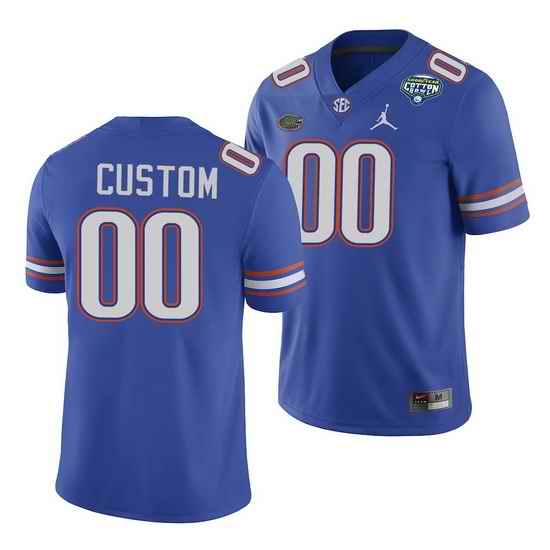 Florida Gators Custom Royal 2020 Cotton Bowl Classic College Football Jersey->->Custom Jersey