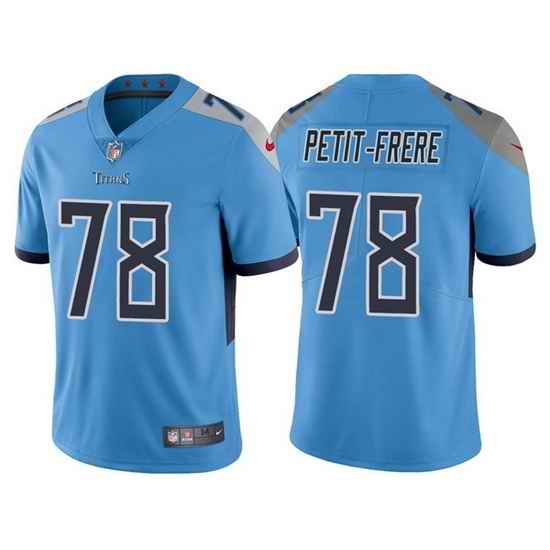 Men Tennessee Titans #78 Nicholas Petit Frere Blue Vapor Untouchable Stitched jersey->tennessee titans->NFL Jersey