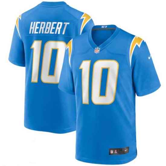 Men Nike Los Angeles Chargers #10 Justin Herbert Light Blue Vapor Limited Jersey->los angeles chargers->NFL Jersey