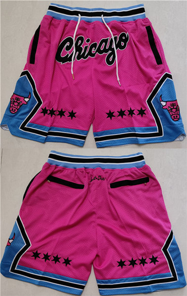 Men's Chicago Bulls Pink Shorts (Run Small)->chicago bulls->NBA Jersey