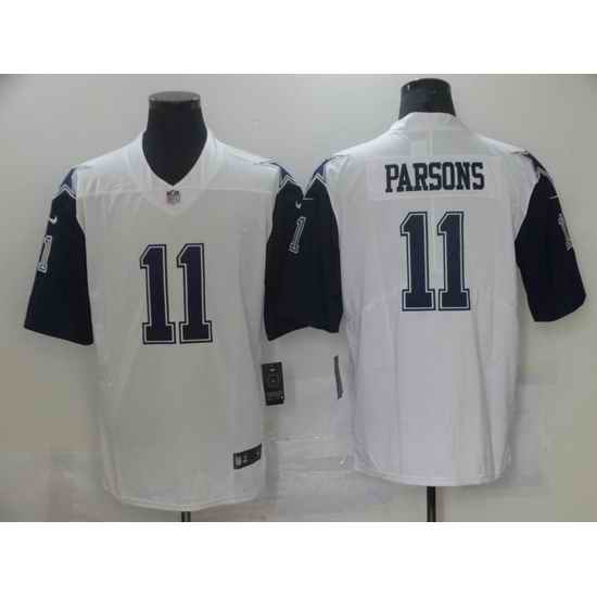 Youth Nike Dallas Cowboys Micah Parsons #11 White Thanksgiven Stitched NFL Jersey->youth nfl jersey->Youth Jersey