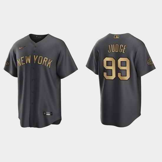 Men Aaron Judge New York Yankees 2022 Mlb All Star Game Charcoal  Jersey->2022 all star->MLB Jersey