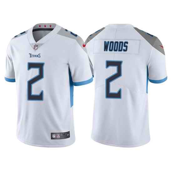 Men's Tennessee Titans #2 Robert Woods White Vapor Untouchable Stitched Jersey->tennessee titans->NFL Jersey