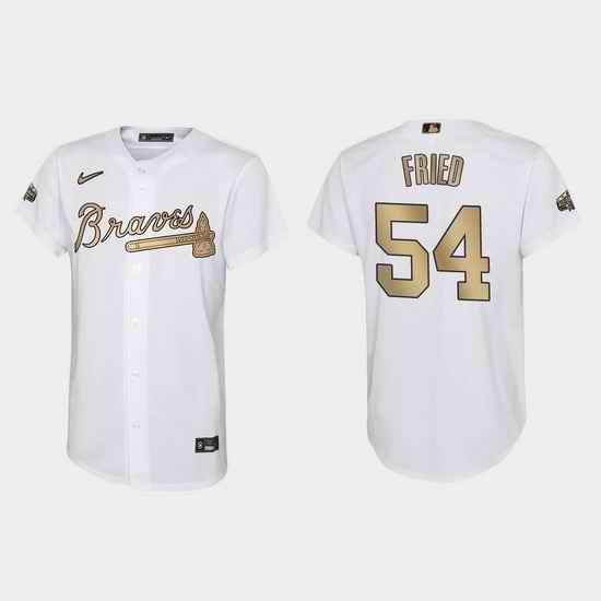 Youth Max Fried Atlanta Braves 2022 Mlb All Star Game White Jersey->2022 all star->MLB Jersey