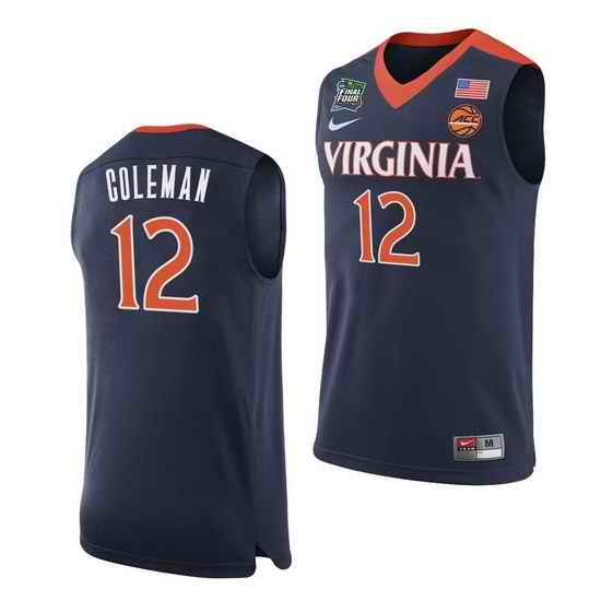 Virginia Cavaliers Chase Coleman Navy Home Men'S Jersey->virginia cavaliers->NCAA Jersey