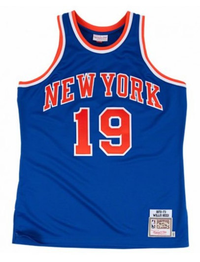 Men's New Yok Knicks #19 Willis Reed 1972-73 Blue Throwback Stitched Jersey->new york knicks->NBA Jersey
