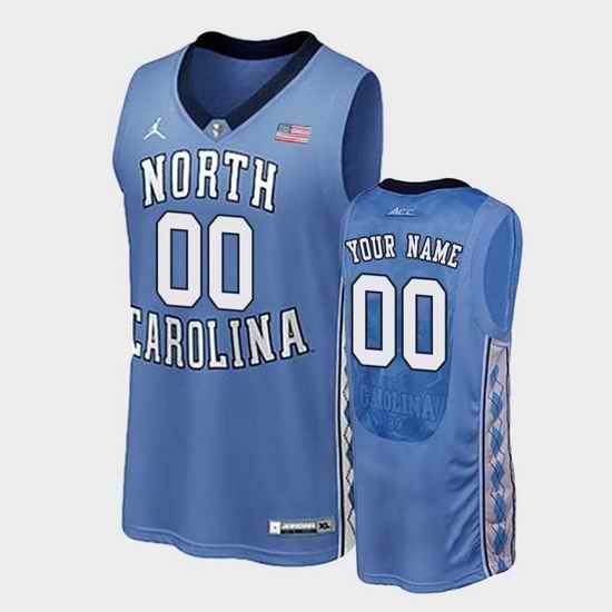 North Carolina Tar Heels Custom Royal Authentic Performace College Basketball Jersey->->Custom Jersey