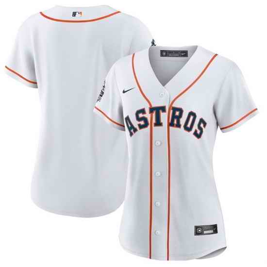 Women Houston Astros Blank White 2022 World Series Cool Base Stitched Baseball Jersey->women mlb jersey->Women Jersey