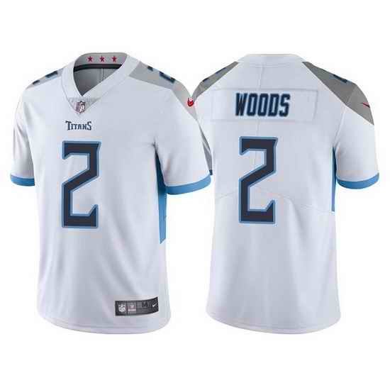 Men Tennessee Titans #2 Robert Woods White Vapor Untouchable Stitched jersey->tennessee titans->NFL Jersey
