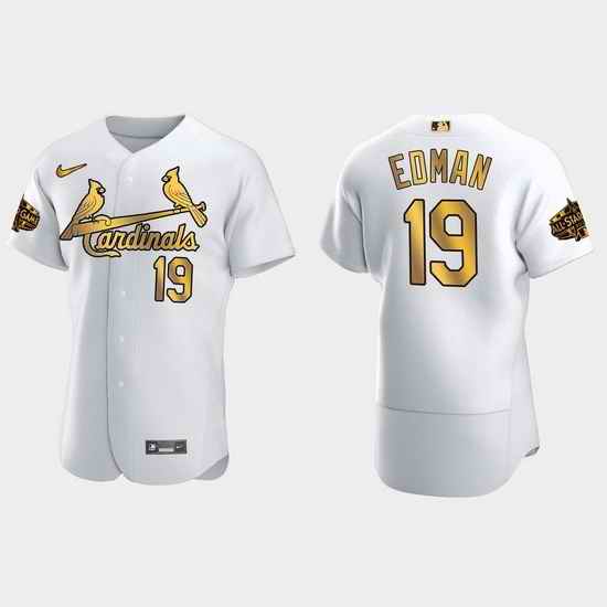 Men St.Louis Cardinals Tommy Edman 2022 Mlb All Star Game White Gold Men Jersey->2022 all star->MLB Jersey