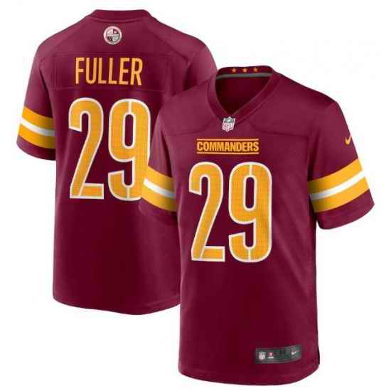 Men Washington Commanders #29 Kendall Fuller 2022 Burgundy Game Stitched Jersey->washington commanders->NFL Jersey