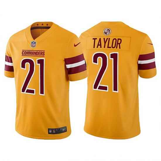 Men's Washington Commanders #21 Sean Taylor Gold Vapor Untouchable Stitched Football Jersey->washington commanders->NFL Jersey