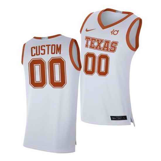 Texas Longhorns Custom White Alumni Player Texas Longhorns Jersey->->Custom Jersey