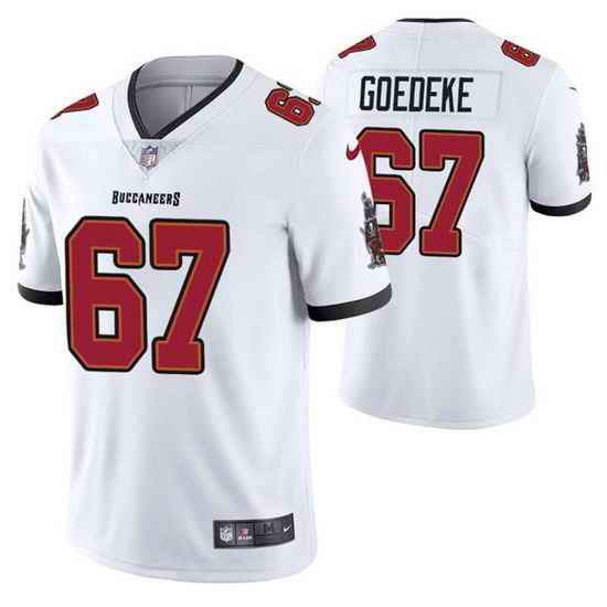 Men Tampa Bay Buccaneers #67 Luke Goedeke White Vapor Untouchable Limited Stitched Jersey->tampa bay buccaneers->NFL Jersey
