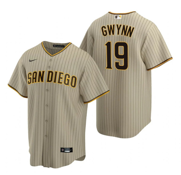 Men's San Diego Padres #19 Tony Gwynn Brown Cool Base Stitched Jersey->san diego padres->MLB Jersey