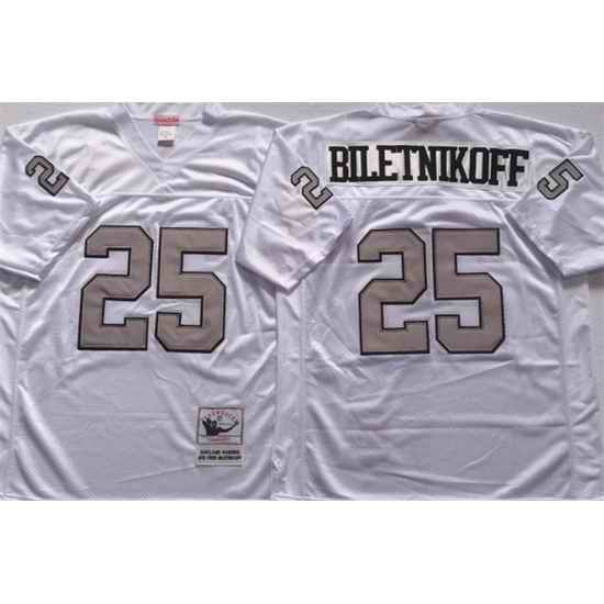 Men Las Vegas Raiders #25 Fred Biletnikoff White Limited Stitched jersey->las vegas raiders->NFL Jersey