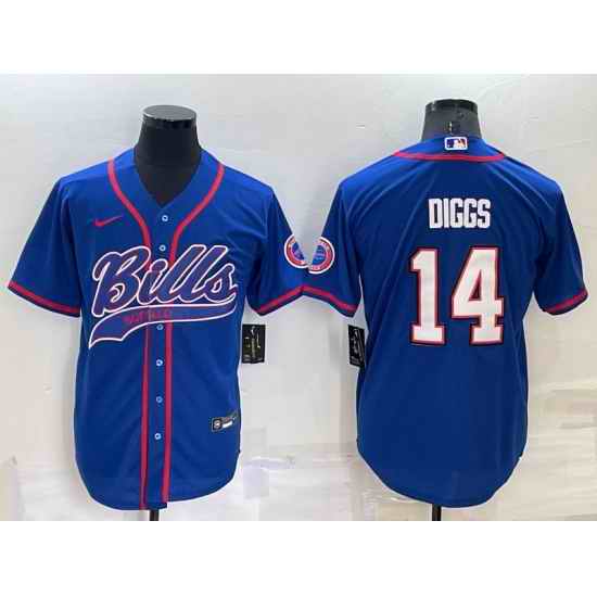Men Buffalo Bills #14 Stefon Diggs Royal Cool Base Stitched Baseball Jersey->philadelphia eagles->NFL Jersey