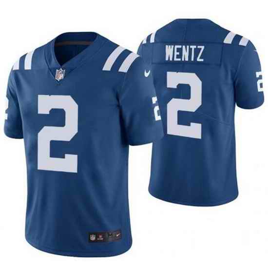 Youth Indianapolis Colts #2 Carson Wentz Blue Vapor Untouchable Limited Stitched Football Jersey->youth nfl jersey->Youth Jersey