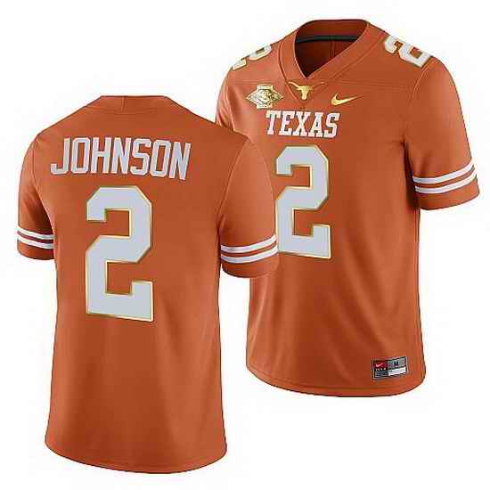 Texas Longhorns Roschon Johnson Orange 2021 Red River Showdown Men Jersey->texas longhorns->NCAA Jersey