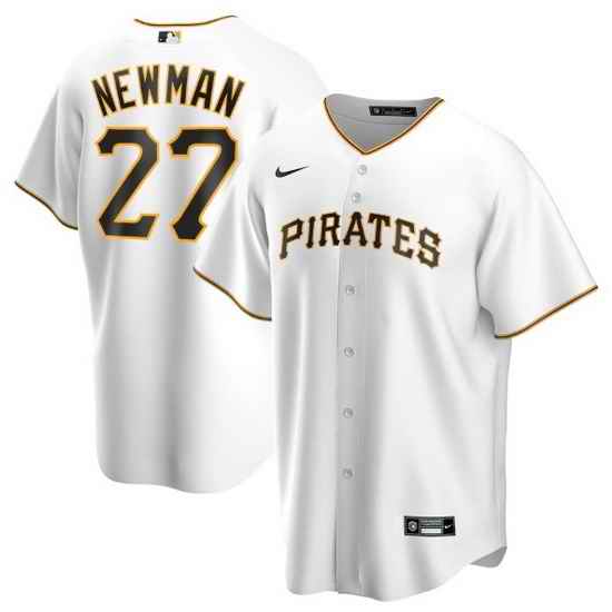 Men Pittsburgh Pirates #27 Kevin Newman White Cool Base Stitched jersey->boston red sox->MLB Jersey