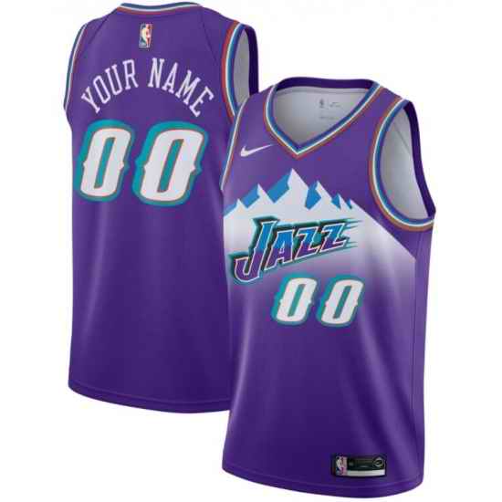Men Women Youth Toddler Utah Jazz Purple Custom Nike NBA Stitched Jersey->customized nfl jersey->Custom Jersey