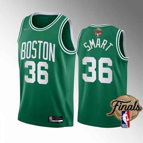 Men Boston Celtics #36 Marcus Smart 2022 Green NBA Finals Stitched Jersey->boston celtics->NBA Jersey