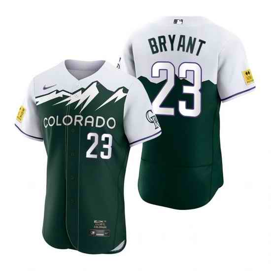 Men Nike Nike Colorado Rockies #23 Kris Bryant City Connect Stitched Flex Base Baseball Jersey->colorado rockies->MLB Jersey