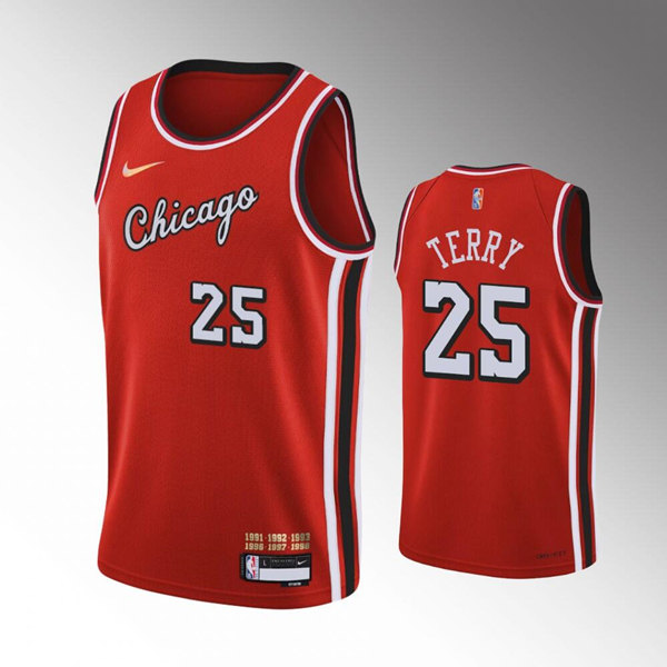 Men's Chicago Bulls #25 Dalen Terry Red Stitched Basketball Jersey->chicago bulls->NBA Jersey