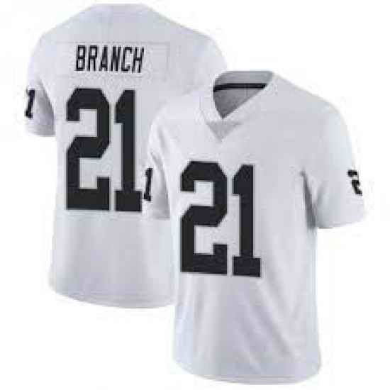 Men Las Vegas Raiders #21 Cliff Branch White vapor Limited Jerse->hall of fame 50th patch->NFL Jersey