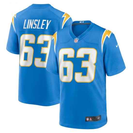 Men's Los Angeles Chargers Nike Corey Linsley Powder Blue Vapor Limited Player Jersey->los angeles chargers->NFL Jersey