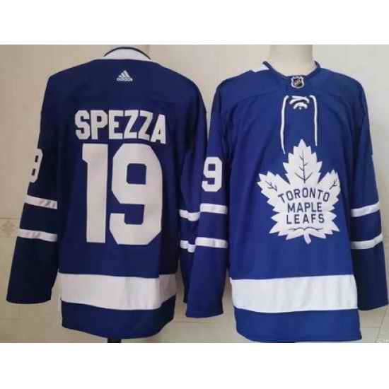 Men Toronto Maple Leafs #19 Jason Spezza Blue Authentic Jersey->tampa bay lightning->NHL Jersey