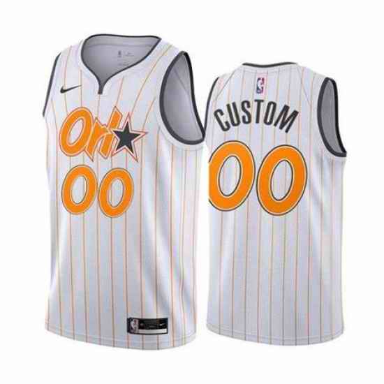 Men Women Youth Toddler Orlando Magic White City Edition Custom Nike NBA Stitched Jersey->customized nba jersey->Custom Jersey