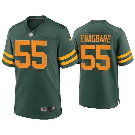 Men Green Bay Packers #55 Kingsley Enagbare Green Stitched Football Jersey->green bay packers->NFL Jersey