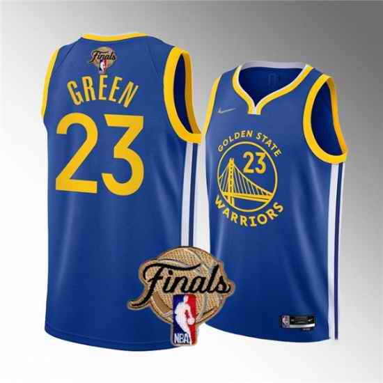 Men's Golden State Warriors #23 Draymond Green 2022 Blue NBA Finals Stitched Jersey->golden state warriors->NBA Jersey