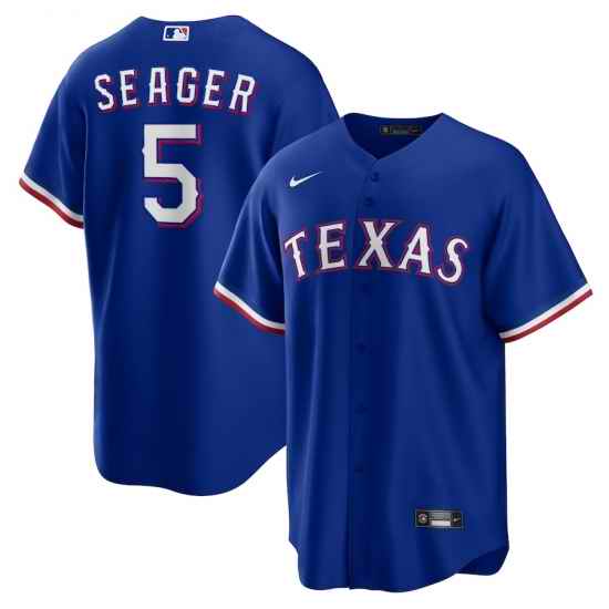 Men's Texas Rangers Corey Seager Nike Royal Alternate Replica Player Jersey->texas rangers->MLB Jersey