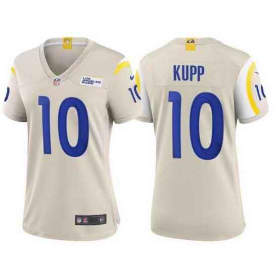 Women's Los Angeles Rams #10 Cooper Kupp Nike Bond Game Jersey->women nfl jersey->Women Jersey