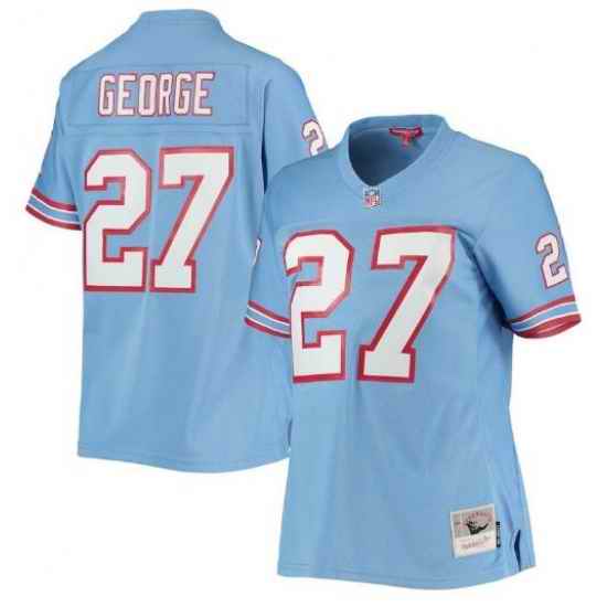 Men Houston oilers Eddie George #27 Stitched NFL Jersey->others->NFL Jersey