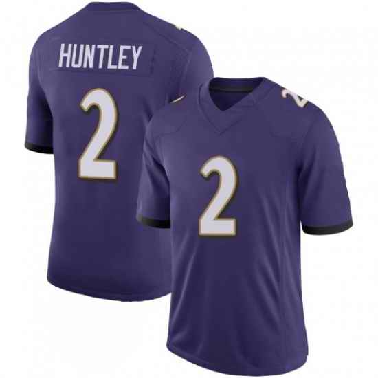 Men Nike Baltimore Ravens #2 Tyler Huntley Purple Vapor Untouchable Limited Jersey->baltimore ravens->NFL Jersey